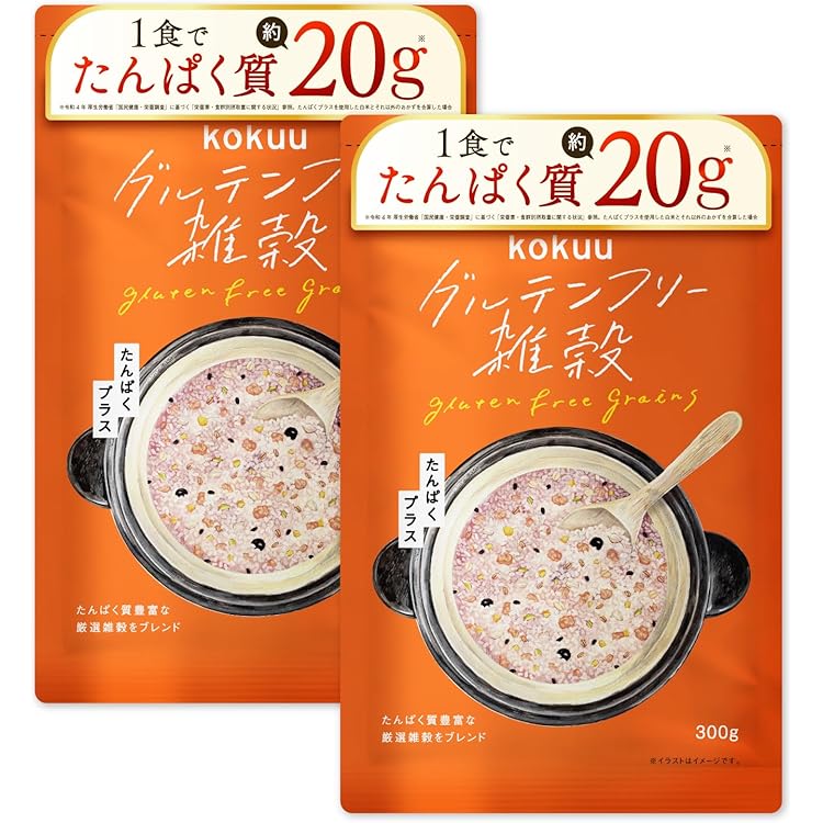 Amazon.co.jp: kokuu たんぱくプラス 雑穀米 グルテンフリー